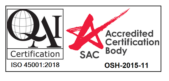 ISO 45001:2018 — Occupational Health & Safety (SAC-accredited)