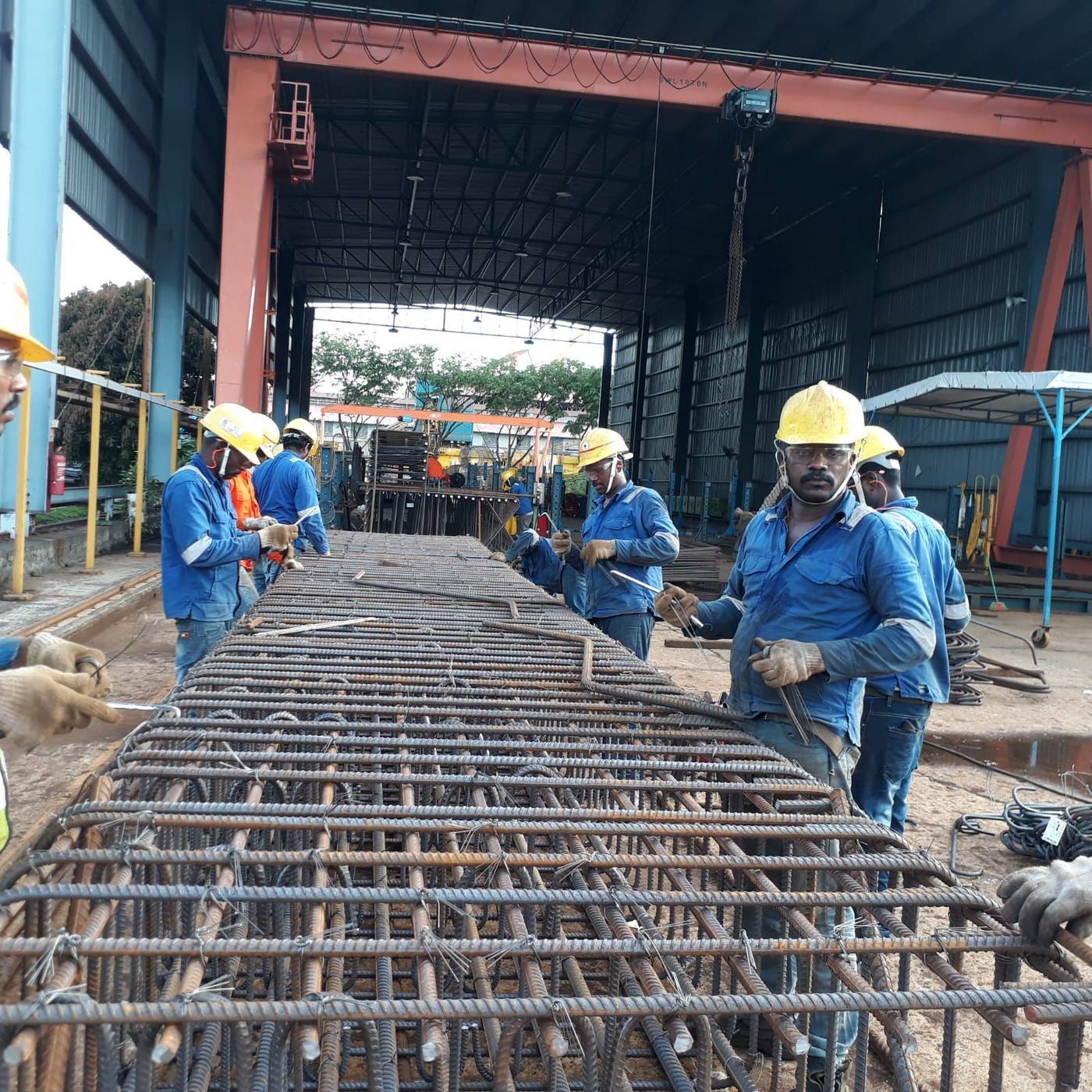 Steel structure manufacture