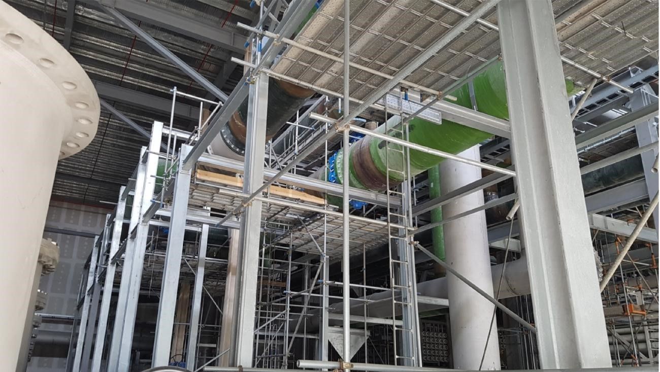 RO Unit Pipe Rack — PUB Changi Newater Plant (CWRT-II)