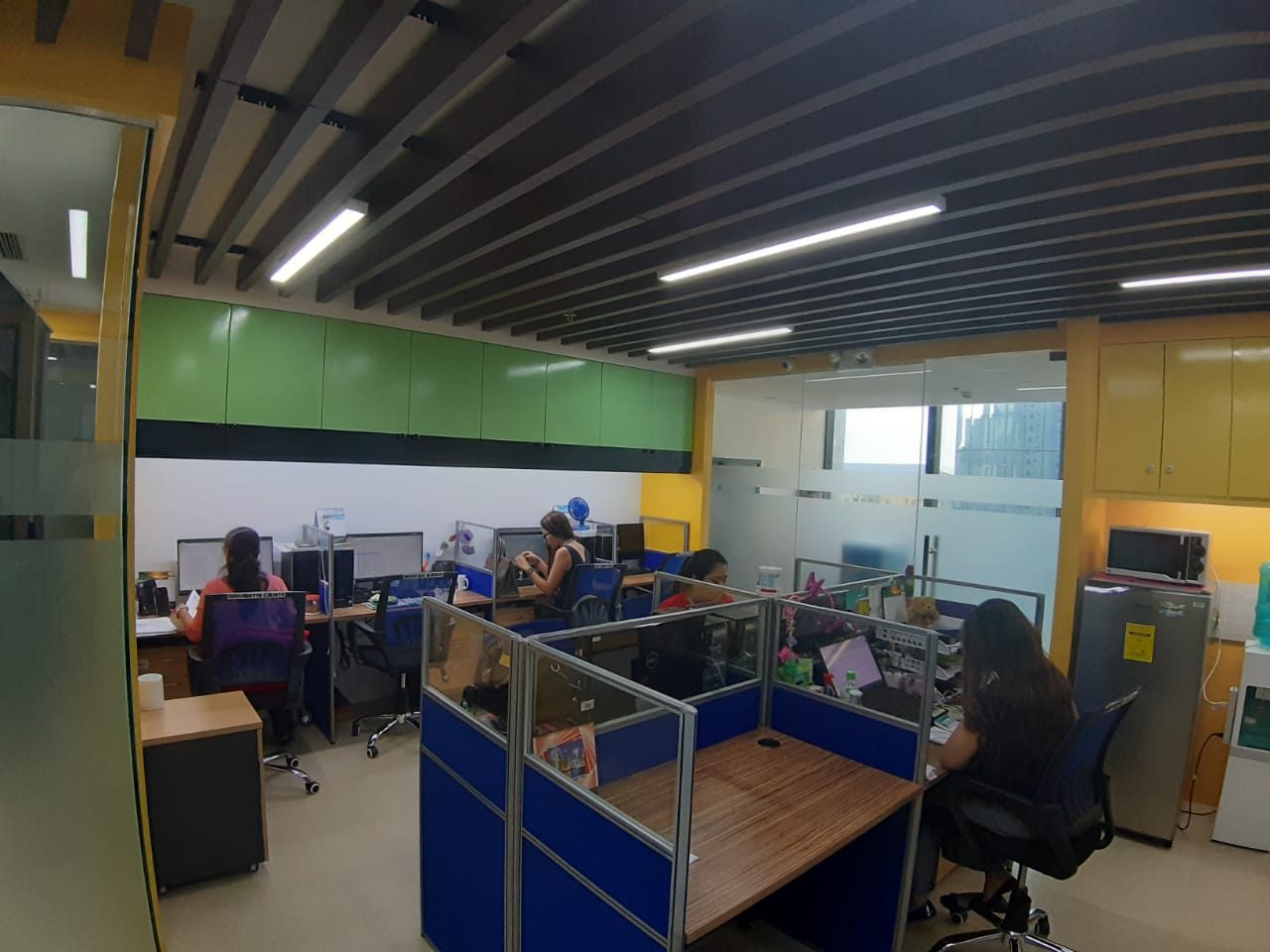Open-plan office floor