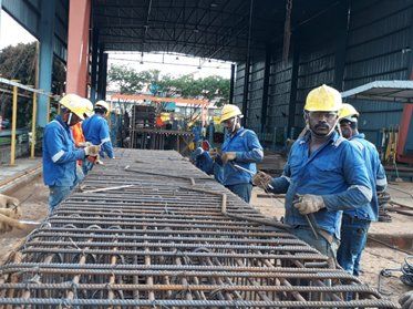 Mill site team at work
